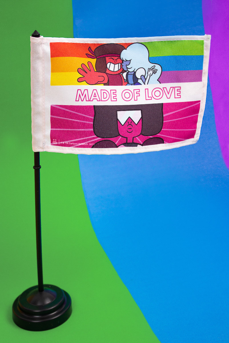 Bandeira de Mesa Steven Universo Made of Love
