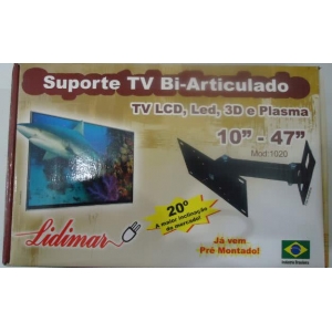 Suporte para TV Plasma, LCD e LED bi-articul Reclinavel  Modelo 1020 10-47