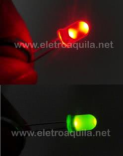 LED  5mm Pisca 2 Cores Verde/Vermelho 23.094