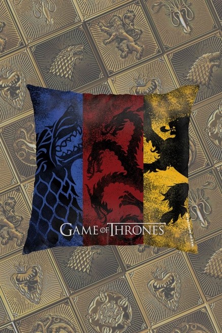 Almofada Game of Thrones Stark, Targaryen e Lannister