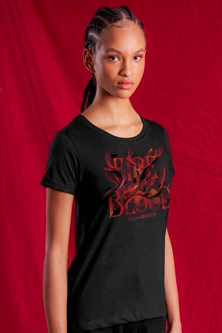 Camiseta House Of The Dragon Fire and Blood