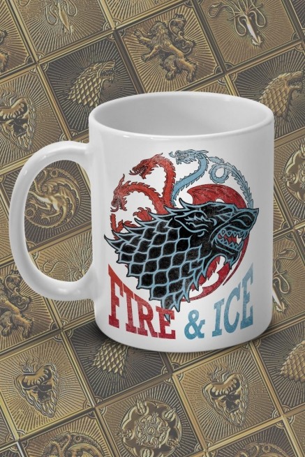 Caneca Game of Thrones Fire & Ice