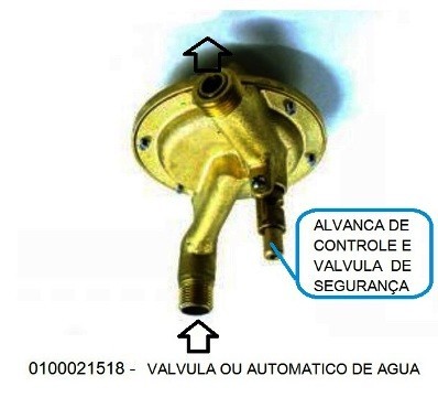 Válvula de agua aquecedor komeco sakura ko600g2/1200g3/1500g2g3/1800g1 - 0100021518