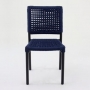 Cadeira Petra Emília Alumínio Azul