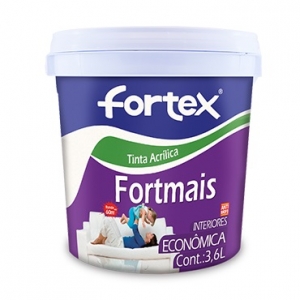 Tinta Acrílica Fortex Fortmais Branco Gelo 3,6l