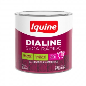 Tinta Esmalte Brilhante Dialine Secagem Rápida Premium Marrom Conhaque 0,9ml - Iquine.