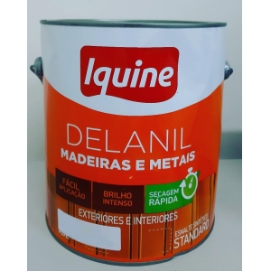 Tinta Esmalte Sintético Iquine Delanil Azul Del Rey 3,6L