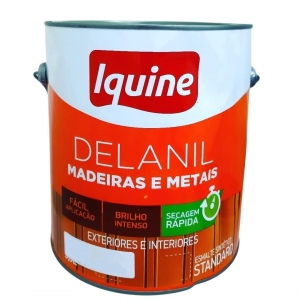 Tinta Esmalte Sintético Iquine Delanil Marrom Conhaque 3,6L