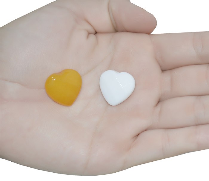 Coração Facetado de Jade 20mm Cores Variadas - 1 Peça - PMO_456 - ArtStones