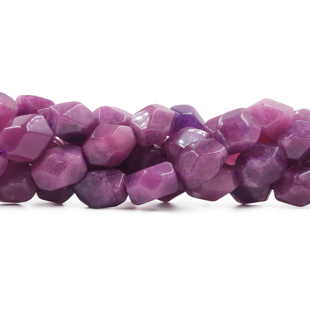 Fio de Jade Purple Mesclado Chanfrado 16x12mm - RO044 - ArtStones
