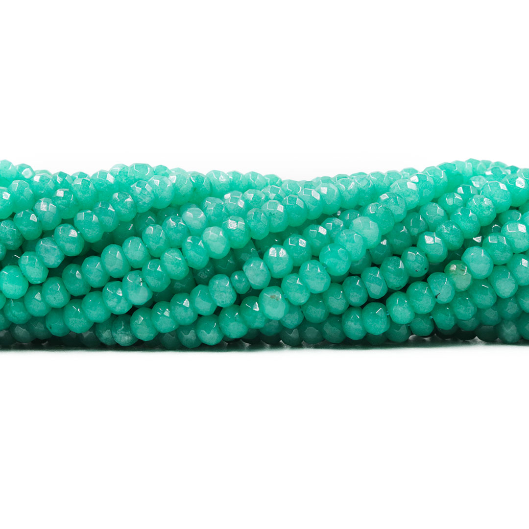 Jade Amazonita Formato Briolet Facetado de 6mm - F258