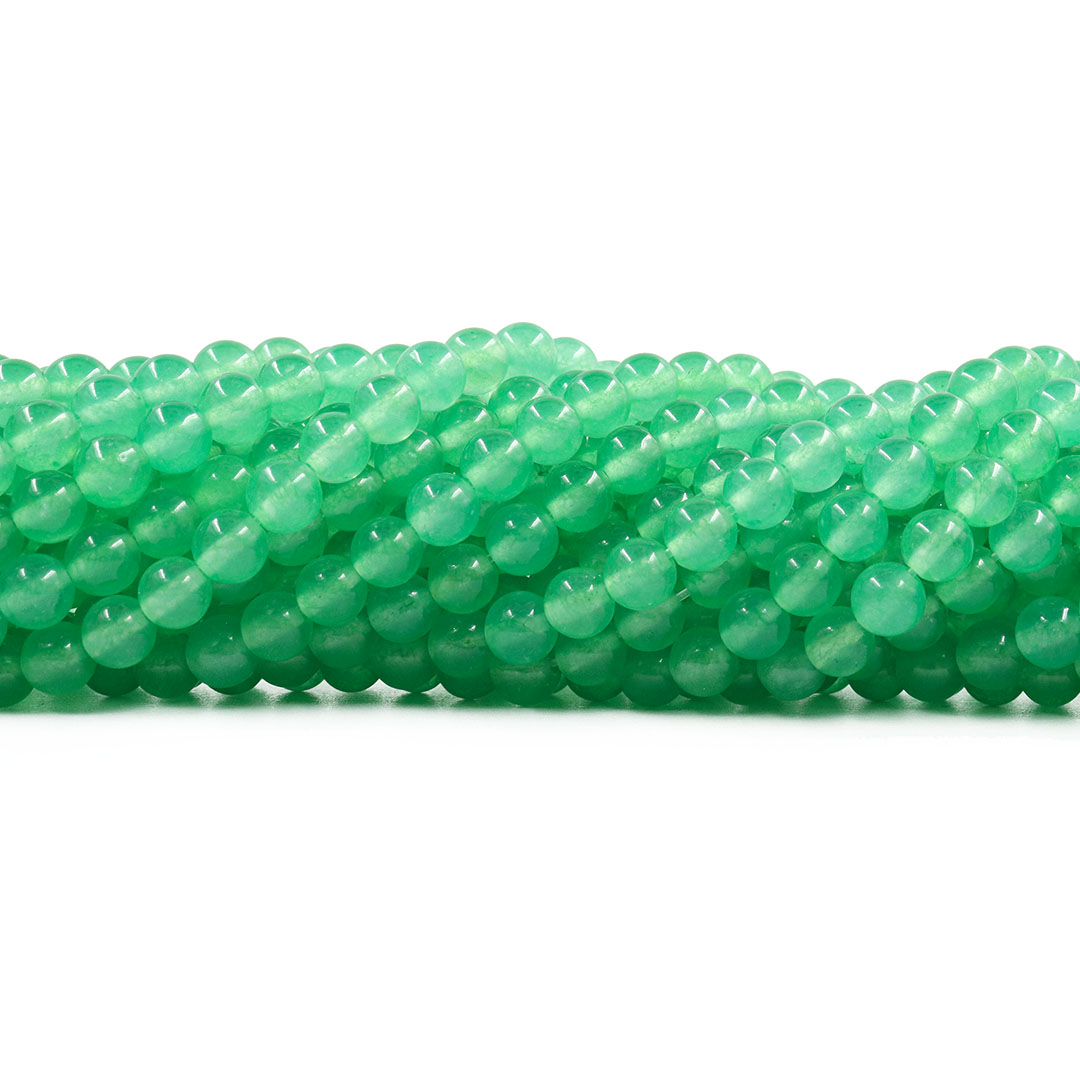Jade Verde Aventurina Fio com Esferas de 6mm - F022