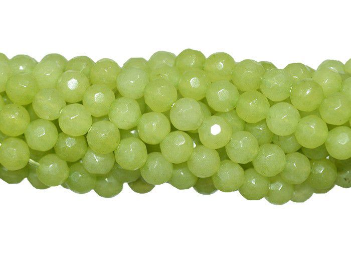 Jade Maça Verde Fio com Esferas Facetadas de 8mm - F000 - ArtStones