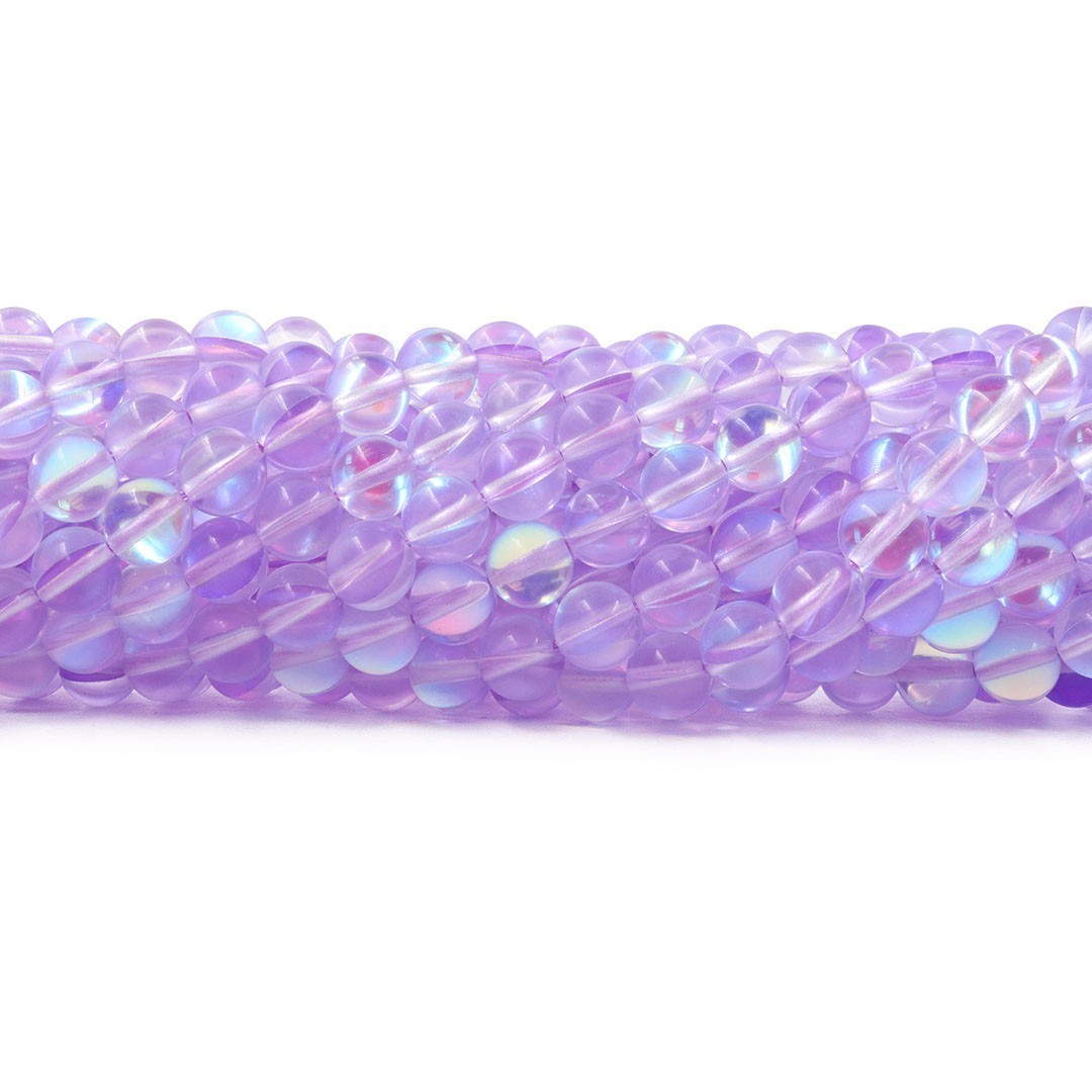 Murano Austríaco Rainbow Crystal Lavender 8mm - CV369  - ArtStones