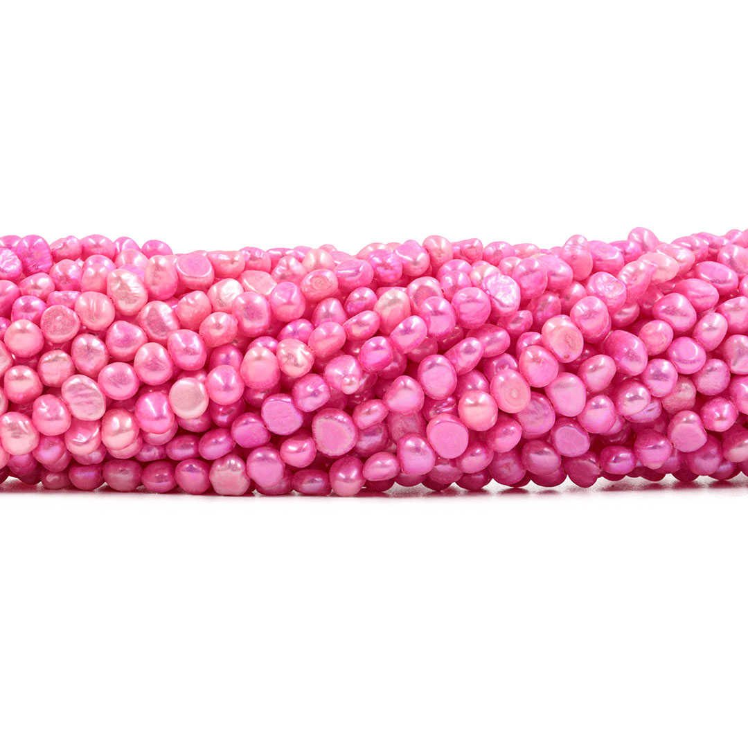 Pérola de Água Doce Pink Pão 5/7mm - PM194  - ArtStones