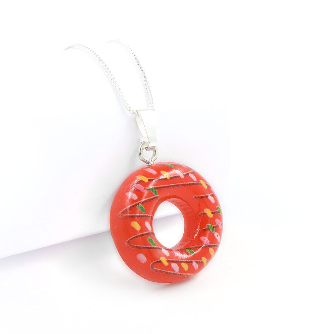 Pingente de Resina Donut - Cores Variadas - 04 Peças - OM030 - ArtStones