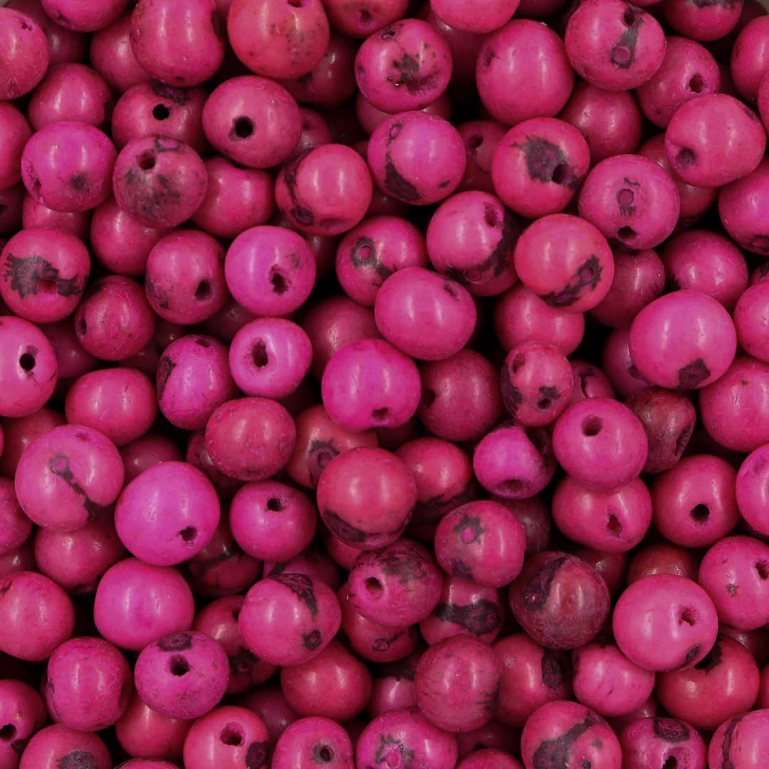 Semente de Açaí Natural Rosa Pink 8mm - 100 GRAMAS - CM012